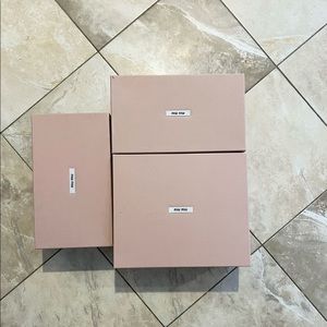 MIU MIU SHOE BOXES